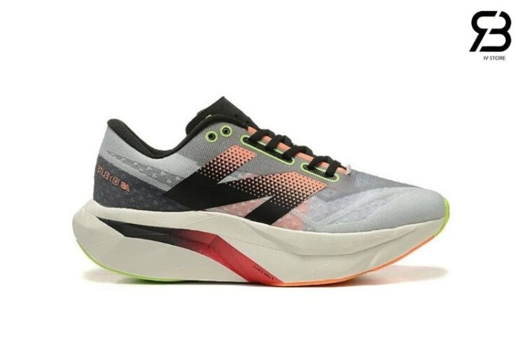 Giày New Balance FuelCell Elite v4 Grey Black Orange Xám Đen Cam