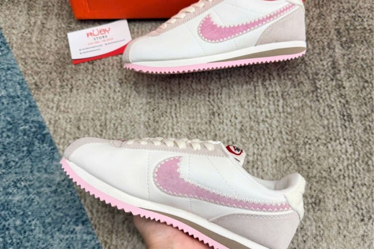 Giày Nike Cortez Valentine's Day 2025 White Pink Trrắng hồng