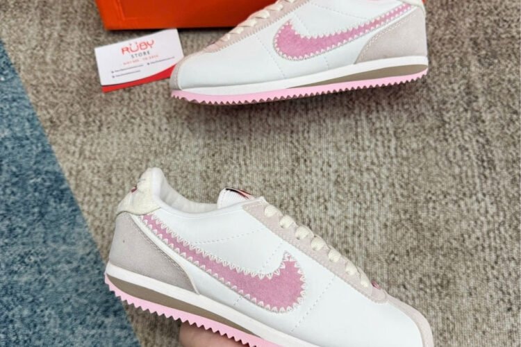 Giày Nike Cortez Valentine's Day 2025 White Pink Trrắng hồng