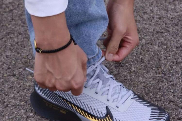Giày Nike Court Air Zoom Vapor 11 Clay Wolf Grey Laser Orange Xám Vàng