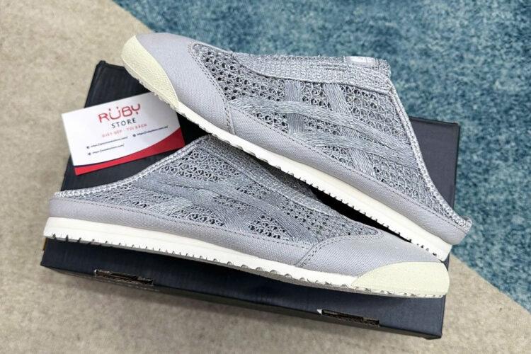 Giày Onitsuka Tiger Mexico 66 Sabot Pure Silver Màu Bạc