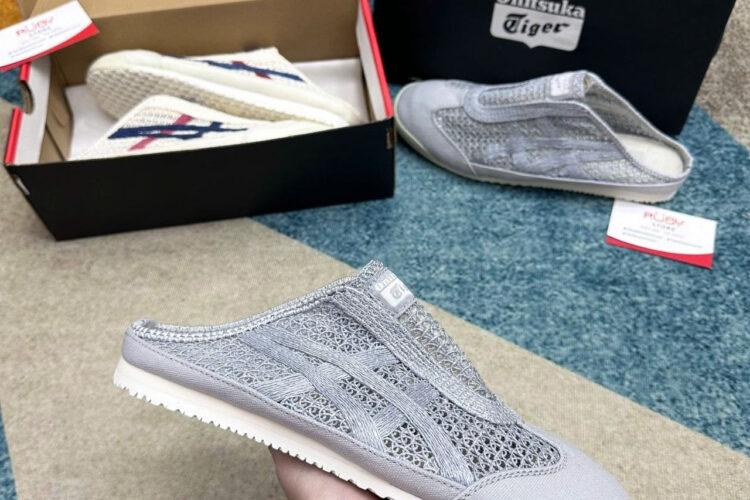 Giày Onitsuka Tiger Mexico 66 Sabot Pure Silver Màu Bạc