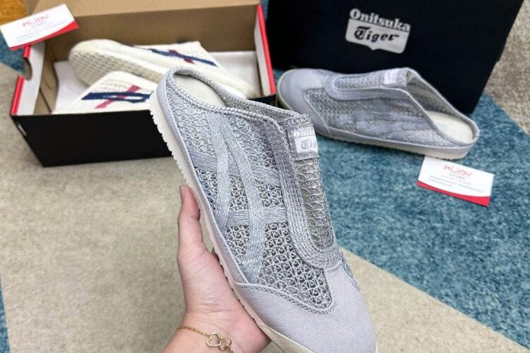 Giày Onitsuka Tiger Mexico 66 Sabot Pure Silver Màu Bạc