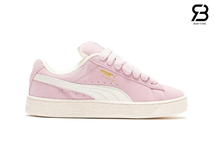 Giày Puma Suede XL Grape Mist Màu Hồng Trắng