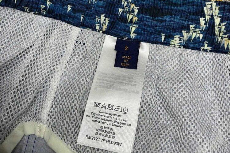 Quần Short LV Printed Monogram Swim Shorts Blue Ocean
