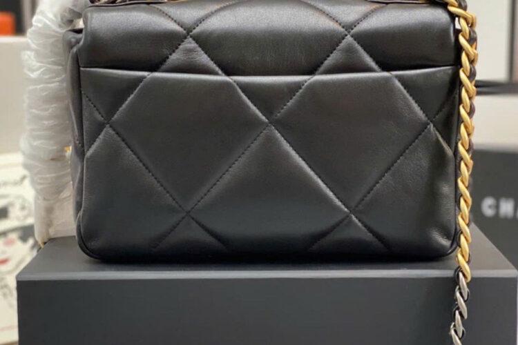 Túi CN 19 Flap Bag Black Lambskin GHW 26CM Màu đen Best Pháp