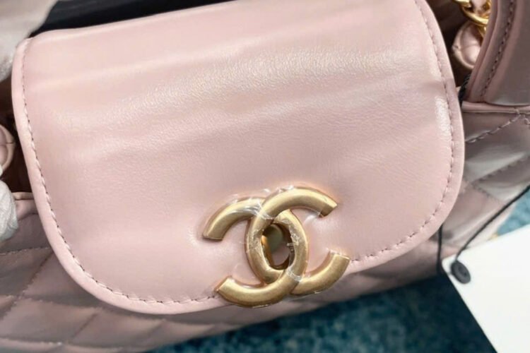 Túi CN 2023 Mini Shopping Kelly Pink Calfskin 19CM Màu Hồng nhạt