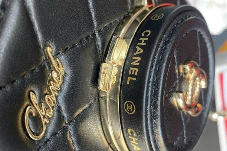 Túi CN 24 Camera Bag Black Lambskin 16CM đen Da cừu Best Pháp