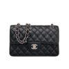 Túi CN Classic Small Black Caviar SHW 23CM đen khóa bạc
