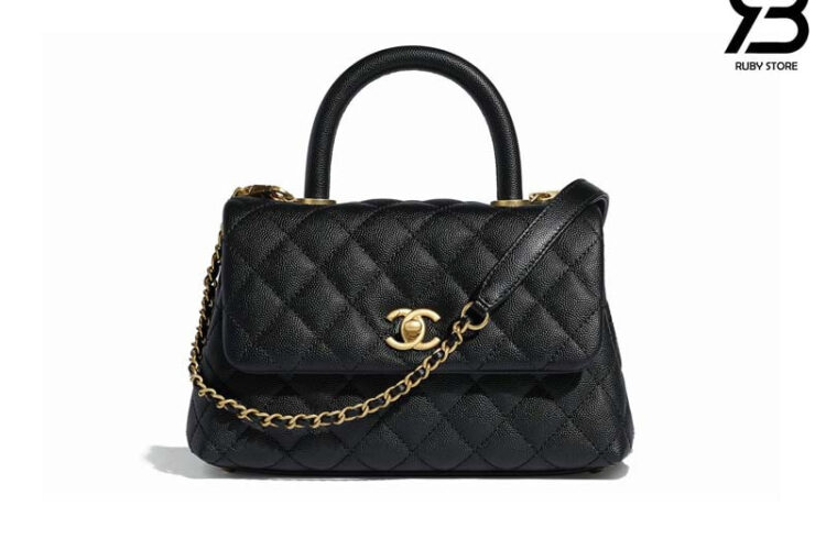 Túi CN Coco Small Bag 9.5 Flap Black Caviar GHW 24CM Màu đen