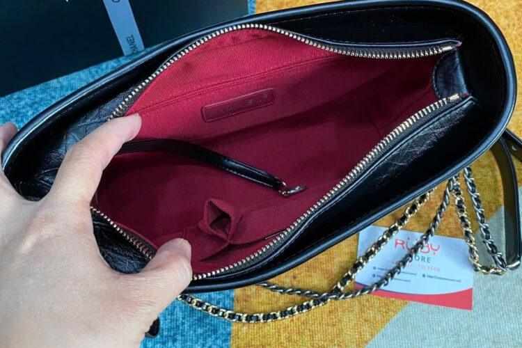 Túi CN Hobo Gabrielle Small Black Calfskin 24CM đen best da nhập