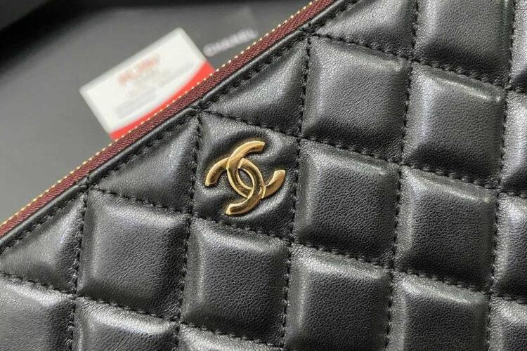 Túi CN Large Clutch Black Lambskin A69251 Màu Đen