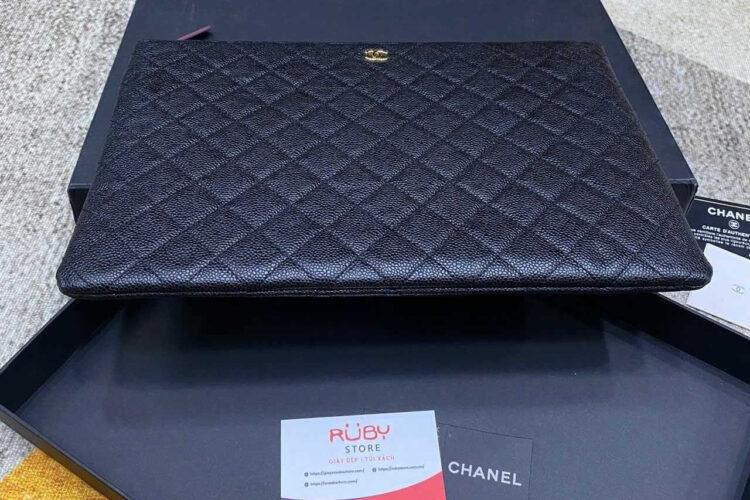 Túi CN Large Cluth Black Caviar A69251 Màu đen