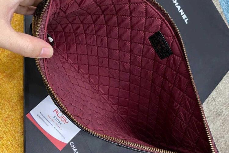 Túi CN Large Cluth Black Caviar A69251 Màu đen