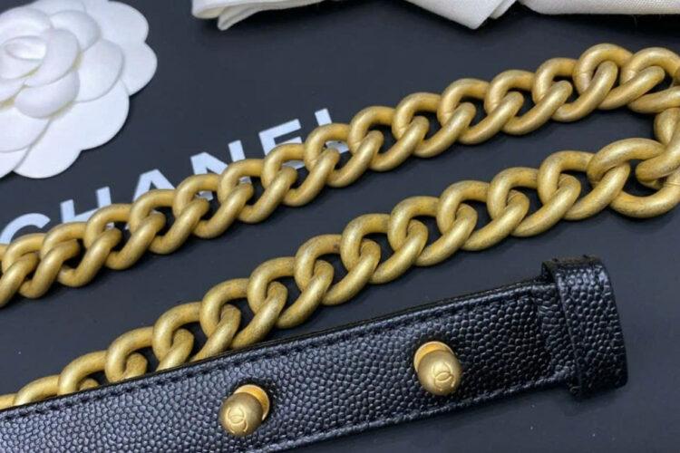 Túi CN Le Boy Small Black Caviar Gold 20.5CM Màu đen Best Pháp