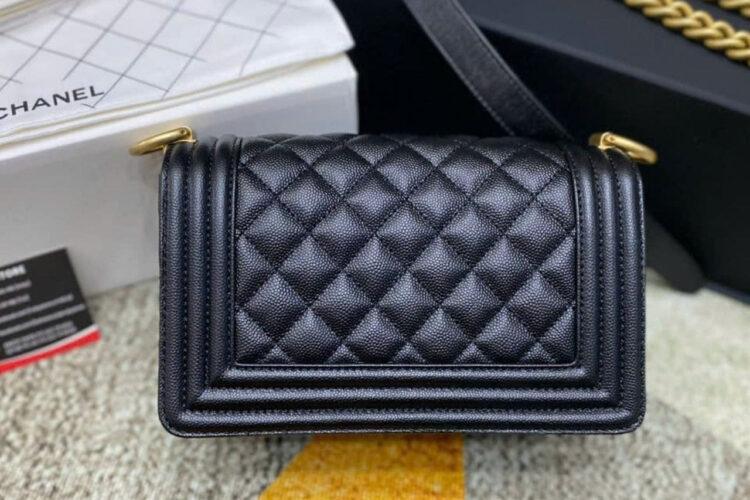 Túi CN Le Boy Small Black Caviar Gold 20.5CM Màu đen Best Pháp