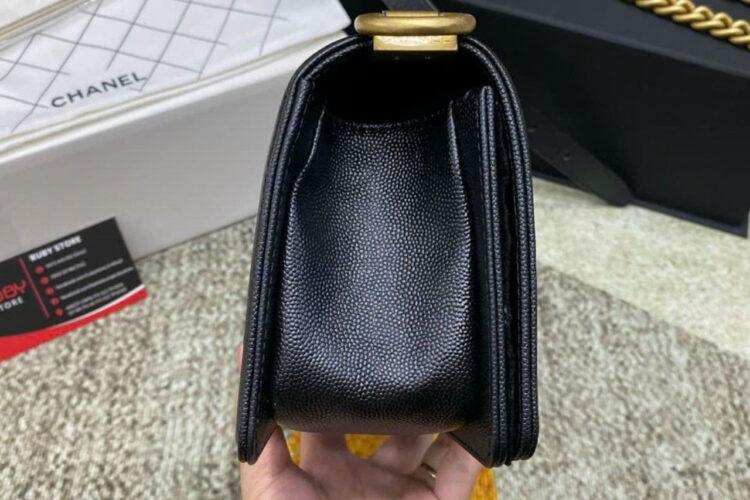 Túi CN Le Boy Small Black Caviar Gold 20.5CM Màu đen Best Pháp