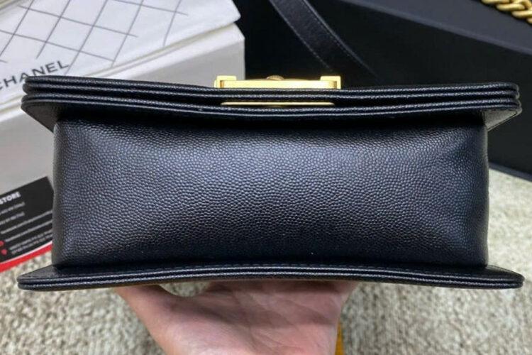 Túi CN Le Boy Small Black Caviar Gold 20.5CM Màu đen Best Pháp