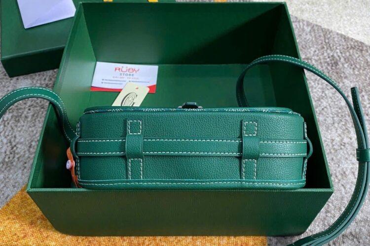 Túi Goyard Belvédère PM Green Goyardine Canvas Xanh Lá