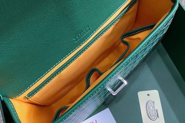 Túi Goyard Belvédère PM Green Goyardine Canvas Xanh Lá