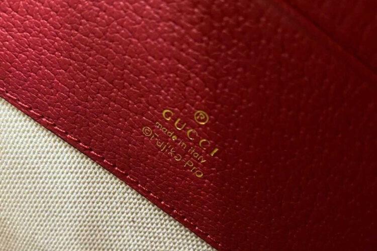 Túi Gucci Doraemon Pouch Mini GG Red Leather Be Đỏ