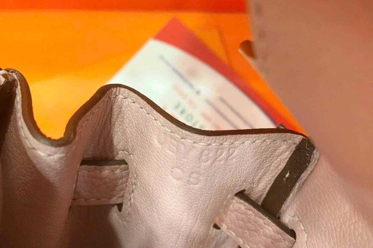 Túi Hermes Birkin 25 Sakura Togo GHW Hồng da nhập khâu tay