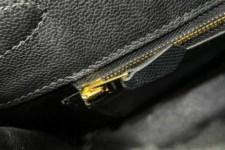 Túi Hermes Birkin 30 Noir Black Epsom GHW Đen Da Nhập Khâu Tay
