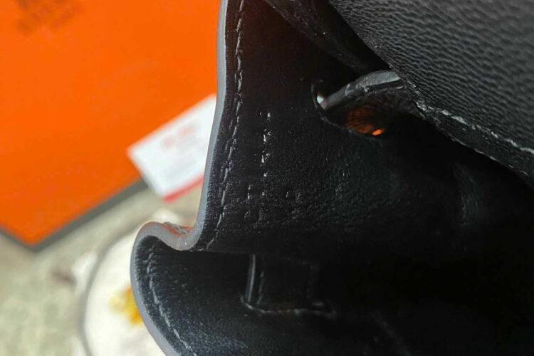 Túi Hermes Birkin 30 Noir Black Epsom GHW Đen Da Nhập Khâu Tay