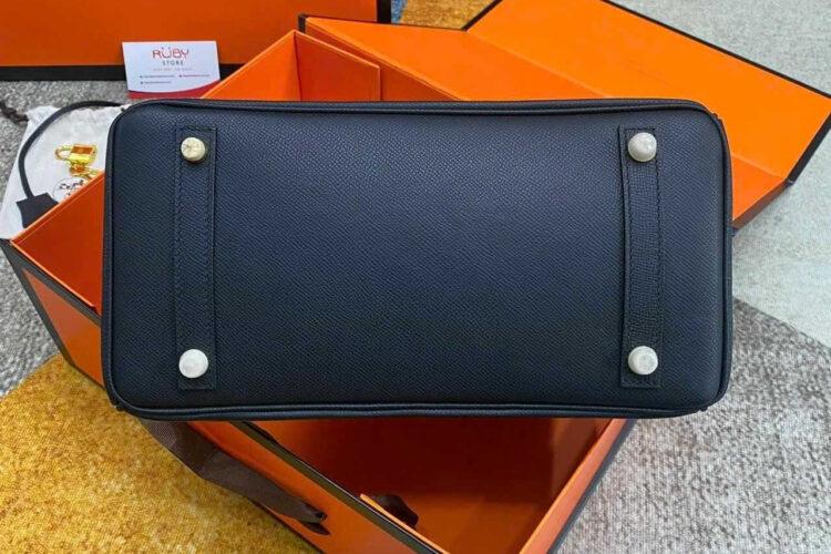 Túi Hermes Birkin 30 Noir Black Epsom GHW Đen Da Nhập Khâu Tay