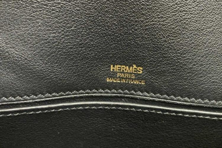 Túi Hermes Kelly Pochette 22 Noir Black Swift GHW đen Khâu Tay