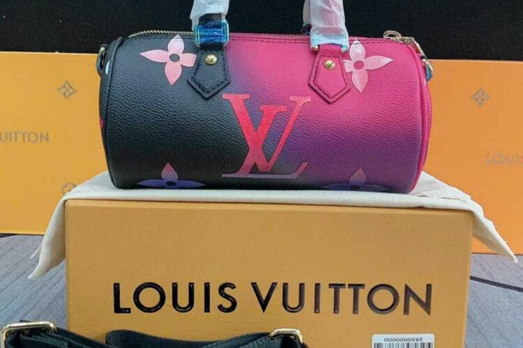 Túi LV Papillon BB Bag Midnight Fuchsia M59860 Đen Hồng