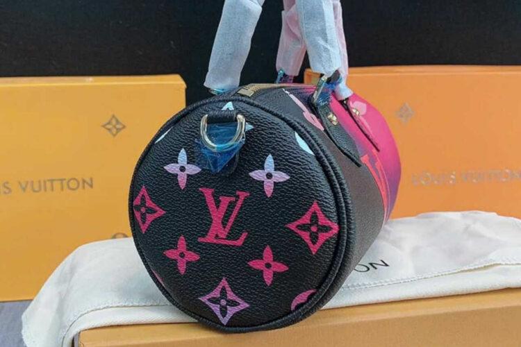 Túi LV Papillon BB Bag Midnight Fuchsia M59860 Đen Hồng