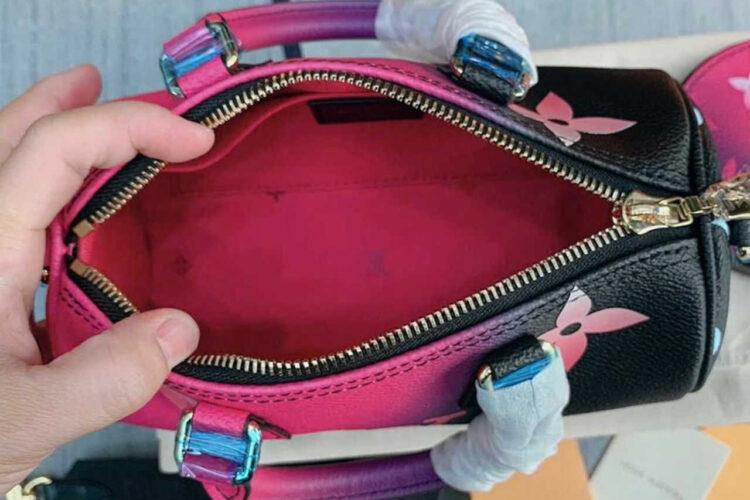 Túi LV Papillon BB Bag Midnight Fuchsia M59860 Đen Hồng