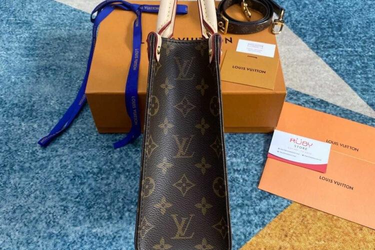 Túi LV Sac Plat BB M46265 Monogram Canvas Nâu