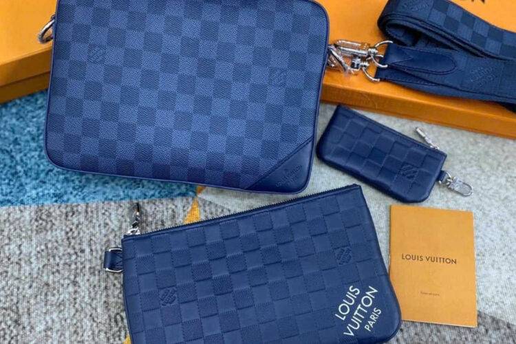 Túi LV Trio Messenger N40438 Blue Damier Infini Xanh Dương