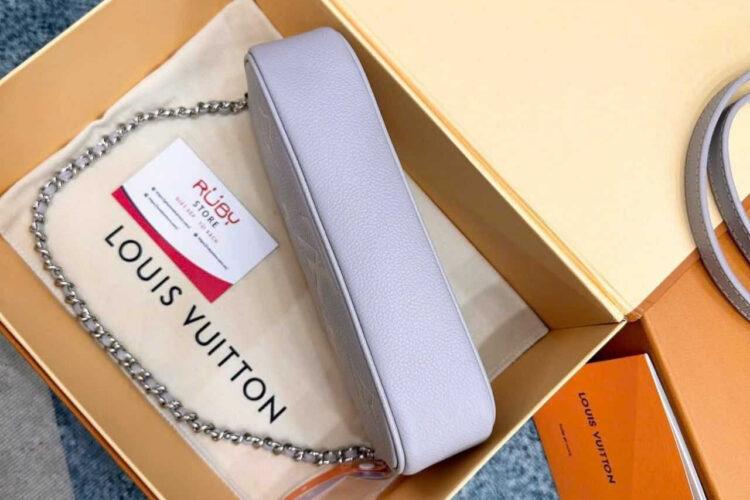Túi LV Wallet On Chain Ivy M14225 Grey White Monogram Empreinte