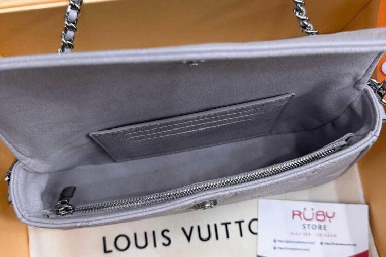 Túi LV Wallet On Chain Ivy M14225 Grey White Monogram Empreinte