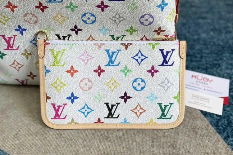 Túi LV x TM Carryall PM Bag M13661 Multicolor White Monogram