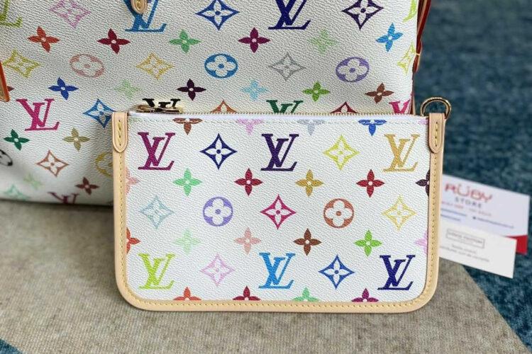 Túi LV x TM Carryall PM Bag M13661 Multicolor White Monogram