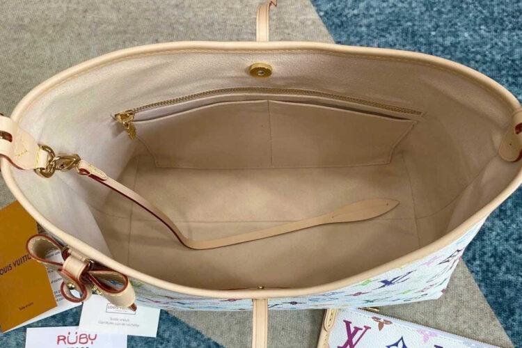 Túi LV x TM Carryall PM Bag M13661 Multicolor White Monogram
