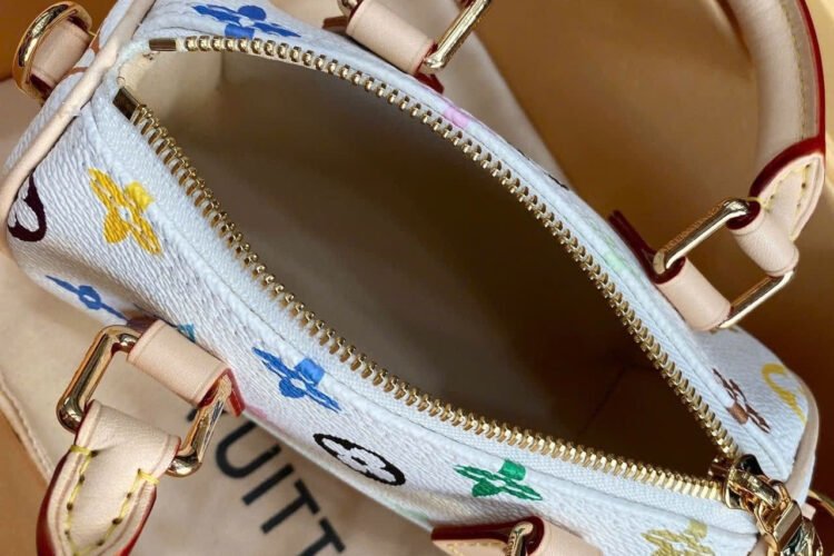 Túi LV x TM Nano Speedy Multicolor Monogram Canvas M13391 Trắng