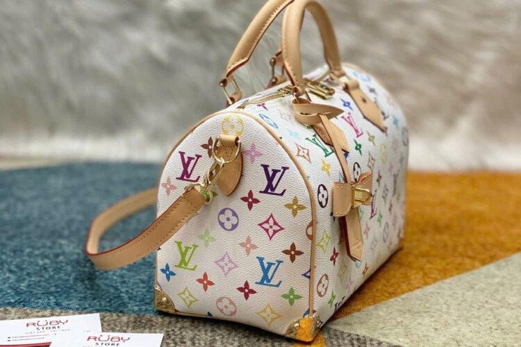 Túi LV x TM Speedy Bandoulière 25 Multicolor Monogram Canvas M13085 Trắng