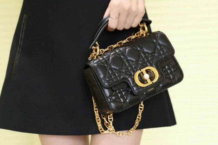 Túi Mini Dior Jolie Top Handle Bag Black Màu Đen