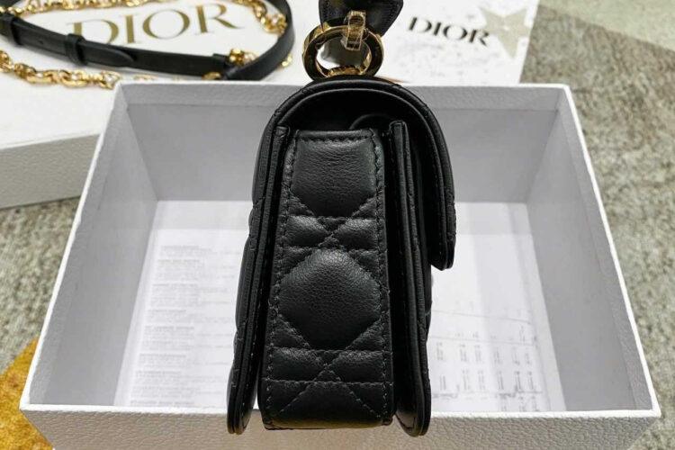 Túi Mini Dior Jolie Top Handle Bag Black Màu Đen