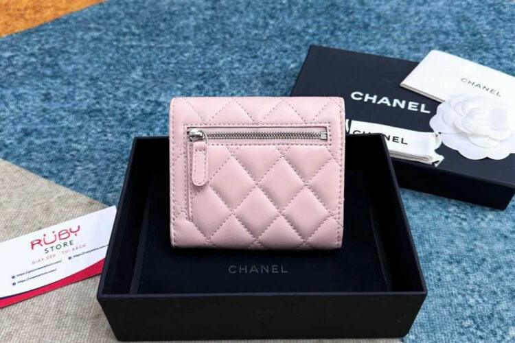 Ví CN Classic Flap Wallet Pink Lambskin SHW Màu Hồng