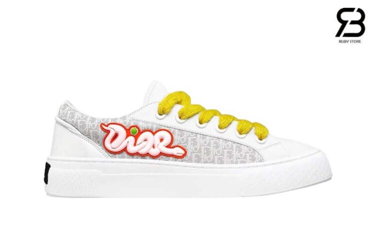 Giày Dior And Kaws B33 White Gray Calfskin Trắng Xám Best Deal