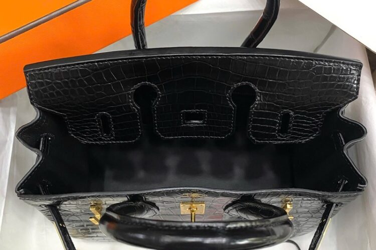 Túi Hermes Birkin 25 Black Noir Crocodile GHW Màu Đen Best Sale