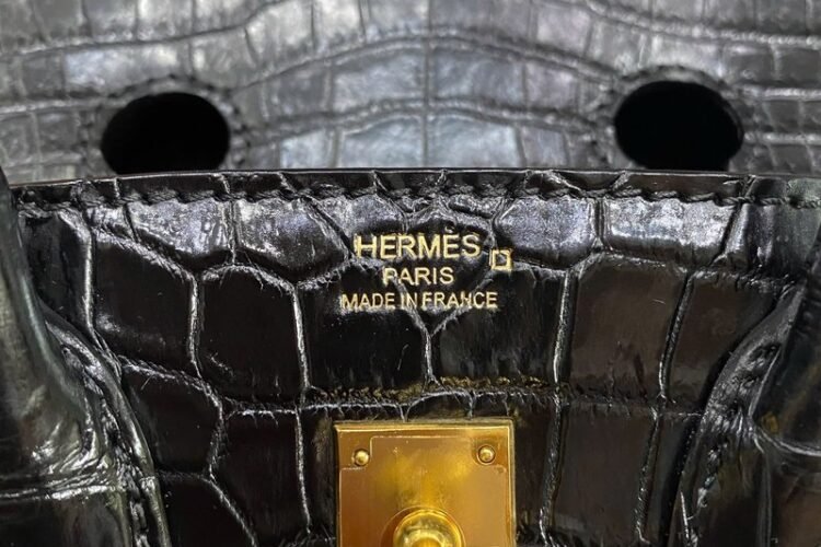 Túi Hermes Birkin 25 Black Noir Crocodile GHW Màu Đen Best Sale