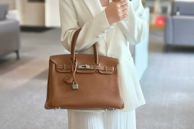 mẫu túi Hermes màu nâu