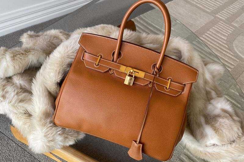 Túi Hermes Birkin 30 Gold Brown Togo GHW